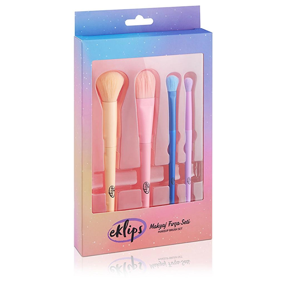 Eklips Colorful Makeup Brush Set for Flawless Application