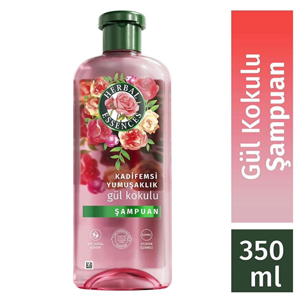 Herbal Essences Rose Scented Vegan Shampoo for Dry Hair - Silicone-Free, Moisturizing, 11.87 fl oz - view 2