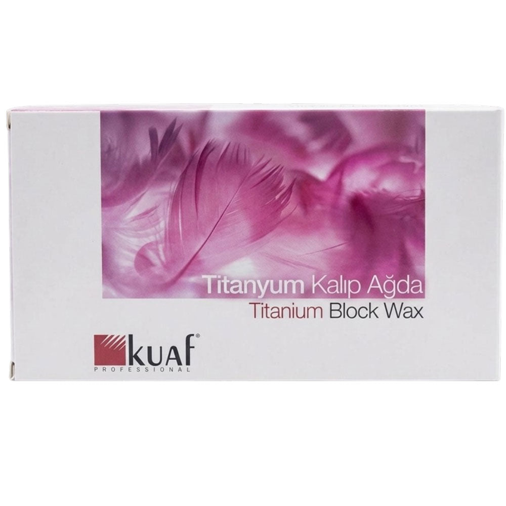 Kuaf Titanium Stripless Hard Wax for Sensitive Skin 400 g