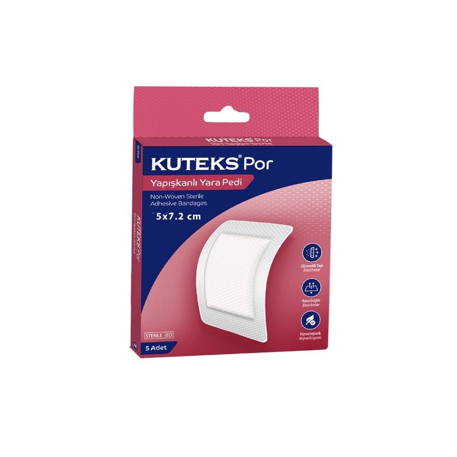Kuteks Por Adhesive Wound Pads Breathable Protection 5 Count
