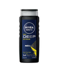 Nivea Men Deep Extreme Shower Gel for Men - 16.91 fl oz Deep Cleansing Body Wash Nivea Men Deep Extreme Shower Gel - 16.91 fl oz shower gel for men, Nivea Men Deep Extreme, deep cleansing shower gel, men's grooming products, body wash for men, men's body care, grooming essentials, shower products, Nivea men's products