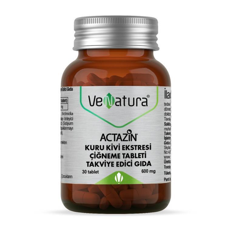 VeNatura Actazin Kiwi Extract Dietary Supplement - 30 Tablets for Digestive Health Support - Vitamin & Supplement