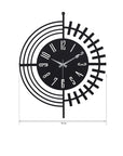 Muyika 50x50cm Modern Metal Silent Wall Clock - Large Decorative Clock for Home, Office - view 6
