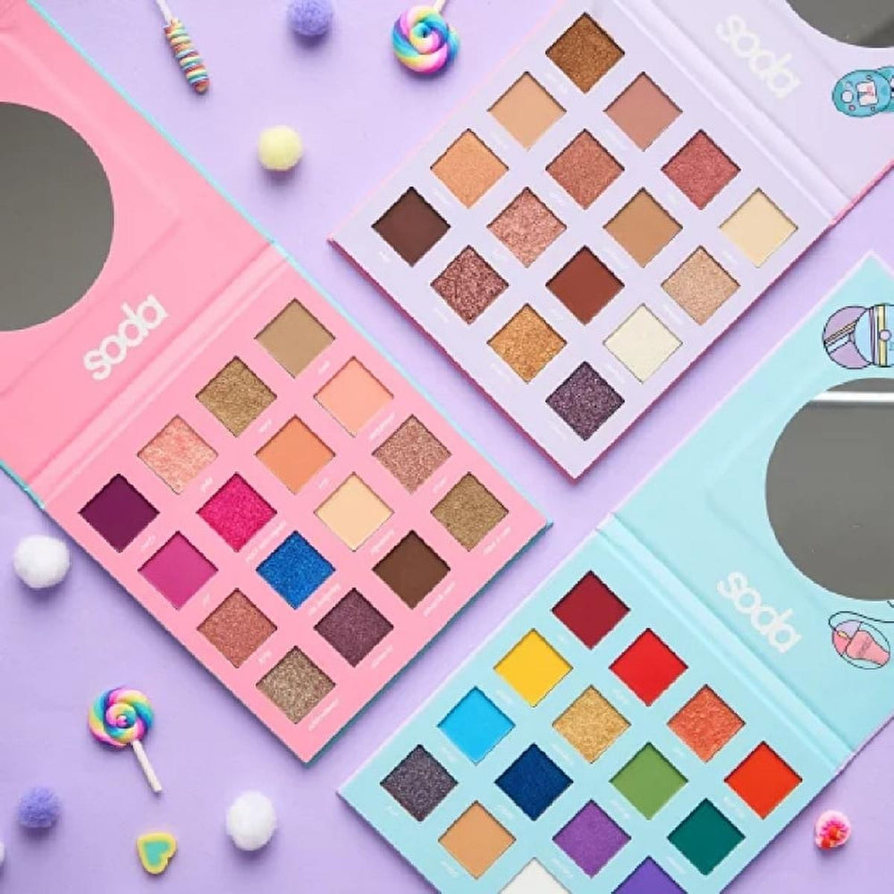 Soda Game Over Far Paleti 003 Ultimate Burst - 16 Shade Makeup Eyeshadow Palette with Matte, Shimmer, Glitter - view 3