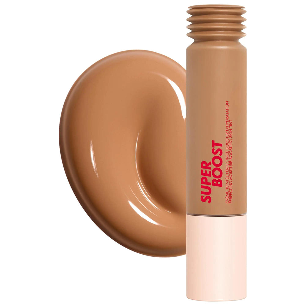 Super Boost Lightweight Moisturizing Skin Tint with Hyaluronic and Polyglutamic Acids - Hydrating, Buildable Coverage Super Boost Skin Tint - Hydrating & Buildable Coverage skin tint, hydrating skin tint, buildable coverage, hyaluronic acid skincare, polyglutamic acid skincare, grapefruit extract skincare, natural skincare products, cruelty-free skincare, lightweight foundation, moisturizing makeup, radiant finish, healthy skin, skincare for dryness, dullness, and uneven skin tone