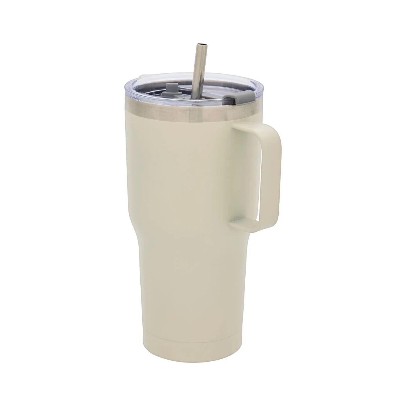 Ideenwelt Beige Straw Tumbler Mug 900 ml