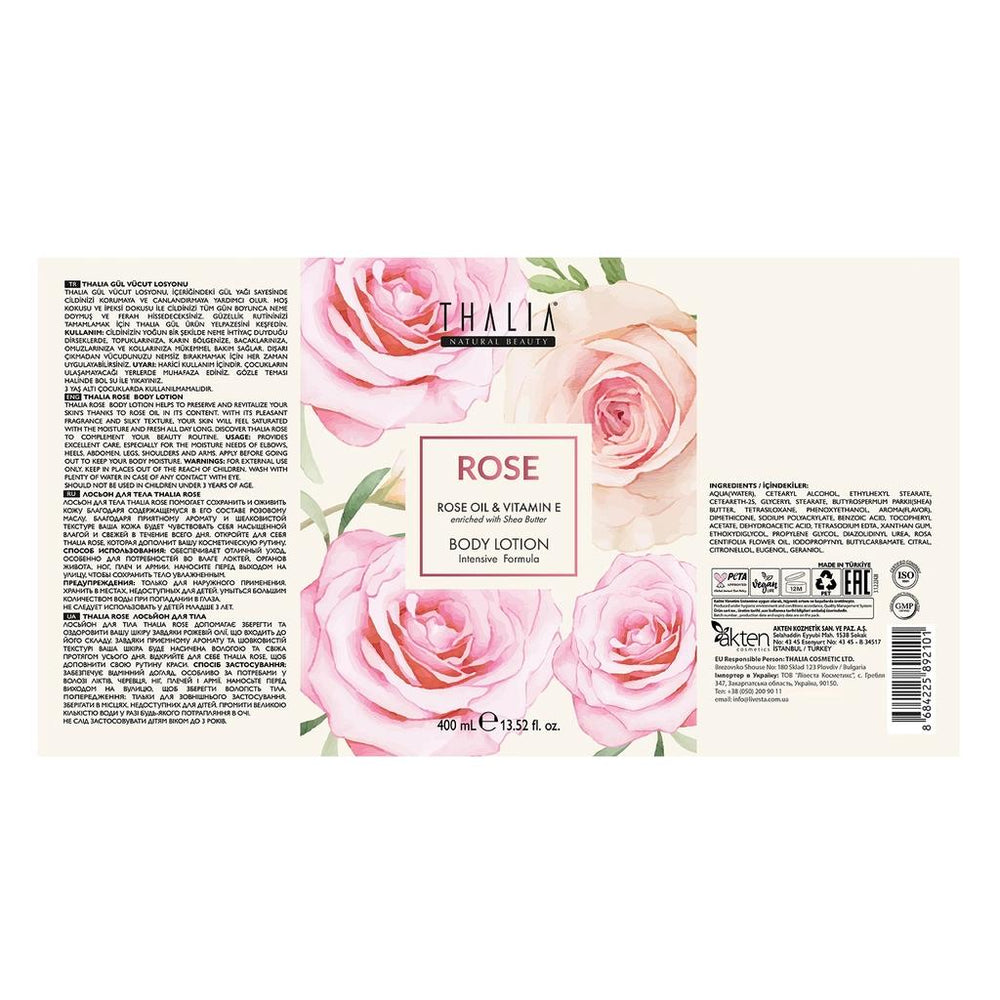 Thalia Rose Oil & Vitamin E Hydrating Body Lotion 400 ml