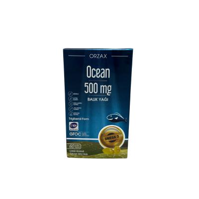 Ocean Omega-3 Fish Oil Capsules 500mg - 60 Count Dietary Supplement for Heart Health - image 3