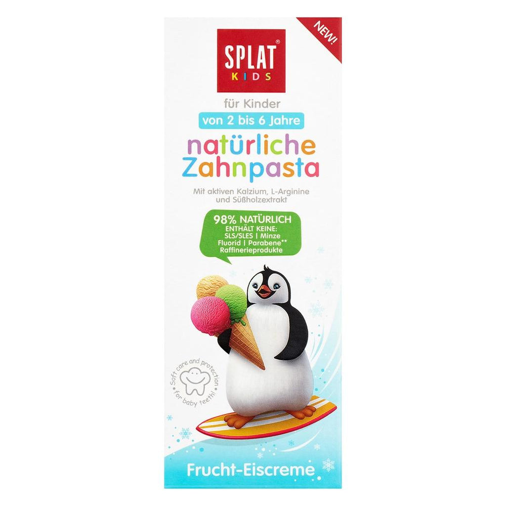 Splat Kids Fruit Ice Cream Toothpaste for Ages 2-6 50 ml