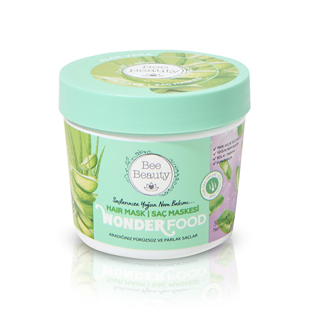 Bee Beauty Aloe Vera Hair Mask - Natural Hydrating Treatment for Soft, Smooth Hair - Hair Mask