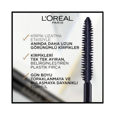 loreal-paris-telescopic-carbon-black-mascara-front-view, loreal-paris-telescopic-carbon-black-mascara-brush, loreal-paris-telescopic-carbon-black-mascara-applied Loreal Paris Telescopic Carbon Black Mascara - Lengthening Formula | 0.27 fl oz Loreal Paris Telescopic Carbon Black Mascara | 0.27 fl oz loreal-paris, telescopic-mascara, carbon-black, lengthening-mascara, makeup, beauty, cosmetic, eyelashes, ai-generated, mascara