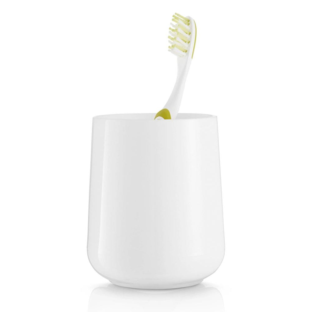 Eklips White Multi-Purpose Makeup Brush Holder for Vanity
