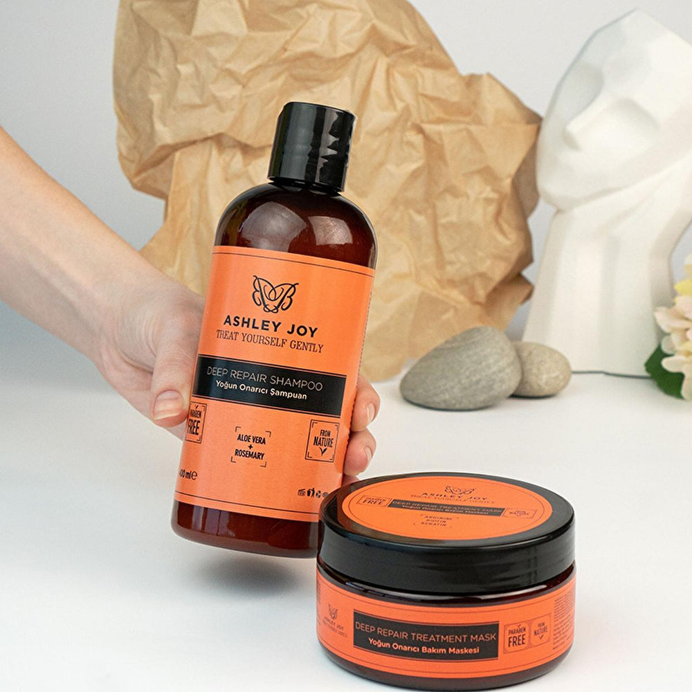 Ashley Joy Repairing Hair Mask: Intensive Treatment for Damaged Hair, Deep Conditioning, Biotin & Keratin, Restores Strength & Shine - 200ml Ashley Joy Repairing Hair Mask - Damaged Hair Treatment hair mask, repairing hair mask, damaged hair treatment, hair mask for dry hair, hair mask with keratin, hair mask with biotin, deep conditioning hair mask, intensive hair repair mask, hair breakage treatment, hair care, hair repair, dry hair, damaged hair, keratin, biotin, sodyum PCA, green tea extract, horsetail 