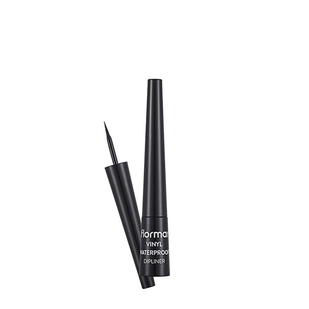 Flormar Waterproof Eyeliner - Black, Liquid, Long-Lasting, Intense Pigment, Fine Felt-Tip Applicator - view 3