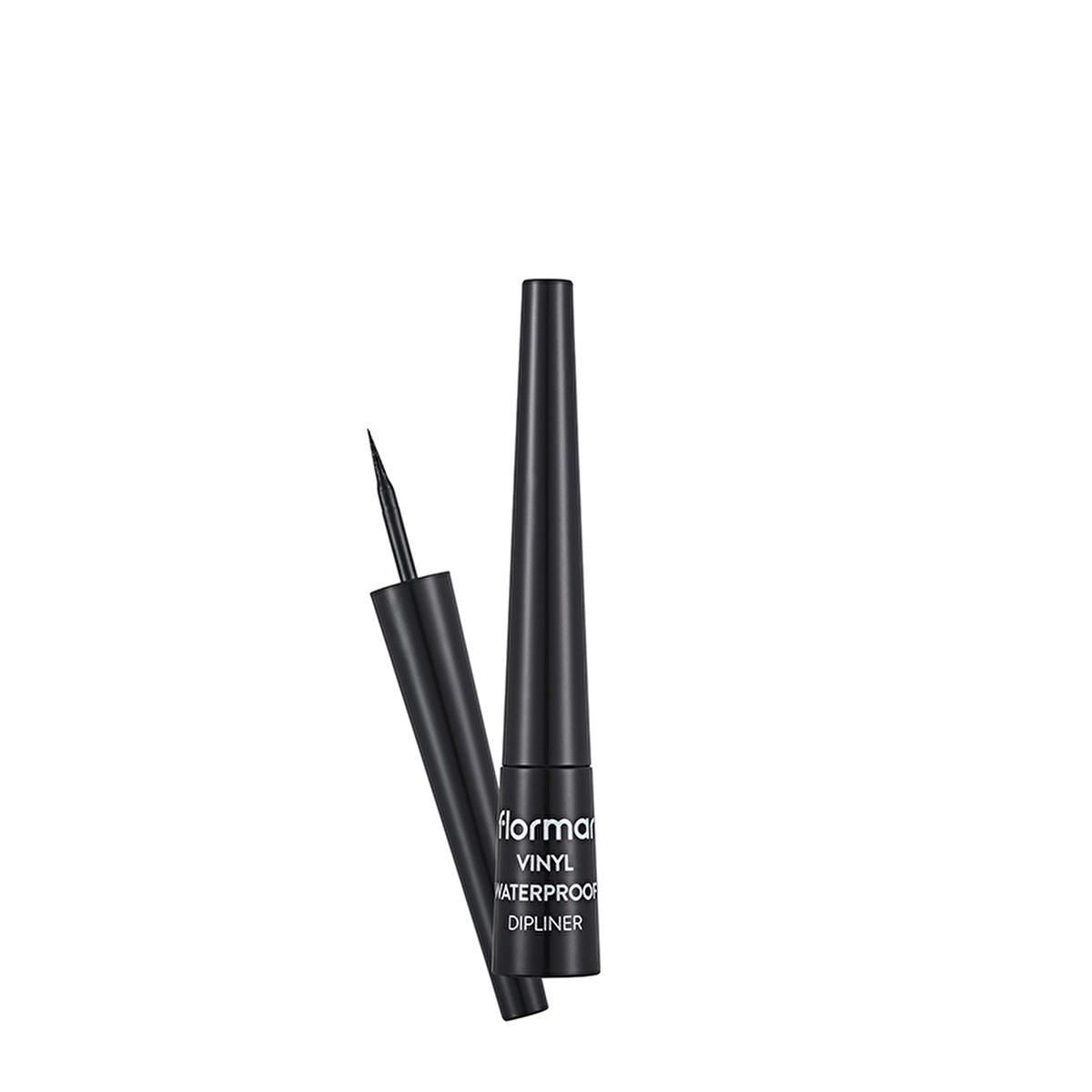 Flormar Waterproof Eyeliner - Black, Liquid, Long-Lasting, Intense Pigment, Fine Felt-Tip Applicator Flormar Waterproof Liquid Eyeliner - Black waterproof eyeliner, liquid eyeliner, intense pigment eyeliner, Flormar eyeliner, black eyeliner, long-lasting eyeliner, fine felt-tip applicator, cosmetic, makeup, eye makeup, durable makeup, smudge-proof cosmetics