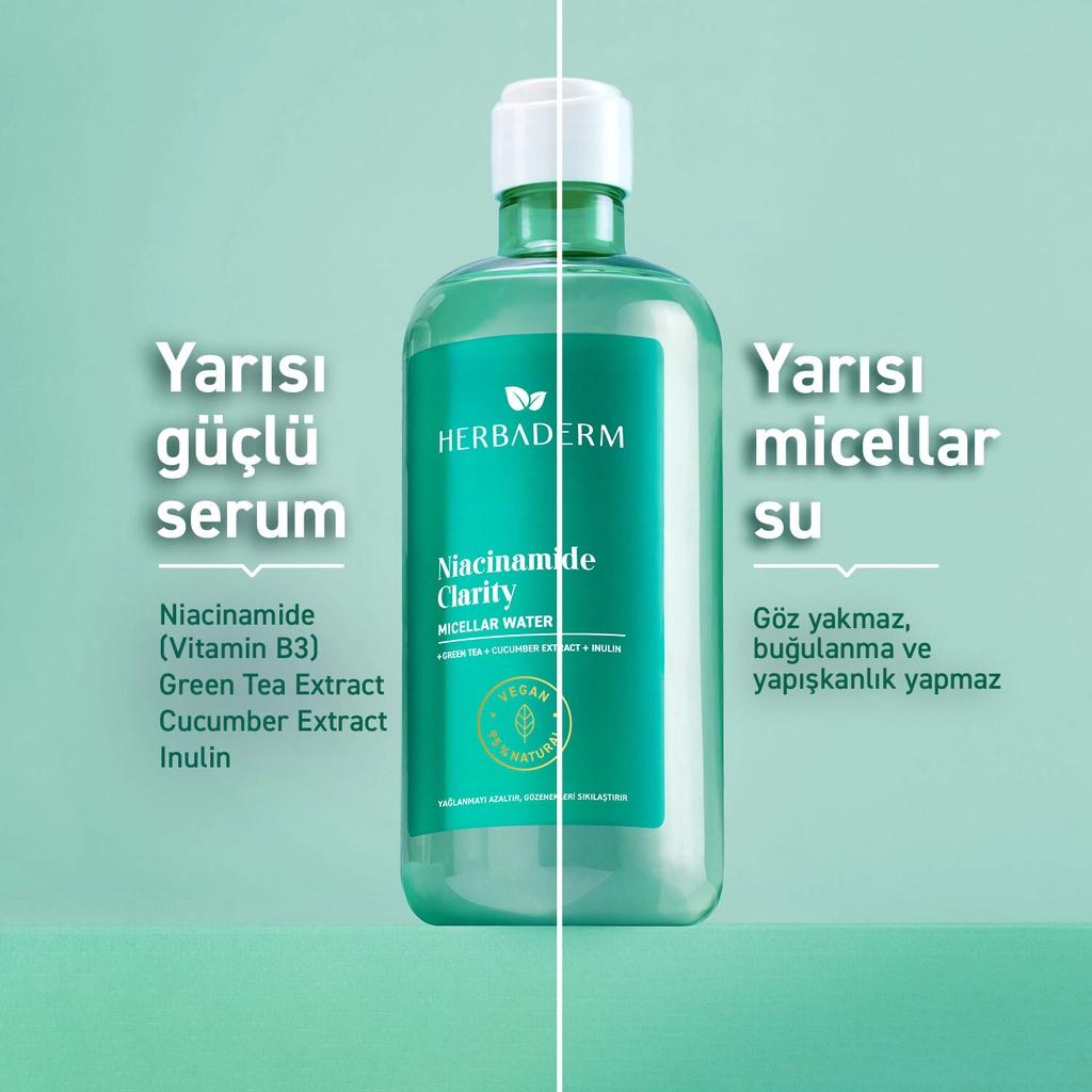Herbaderm Niacinamide Clarity Micellar Water 500 ml