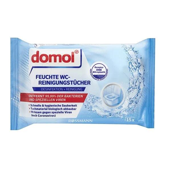 Domol Wet Wipes for Toilet Hygiene - 15 Count, Biodegradable, Convenient Cleaning Solution Domol Wet Wipes for Toilet Hygiene - Biodegradable & Convenient wet wipes for toilet hygiene, toilet cleaning wipes, biodegradable cleaning wipes, portable toilet cleaning solution, hygienic toilet wipes, Domol, cleaning supplies, toilet hygiene products, eco-friendly cleaning, travel cleaning essentials