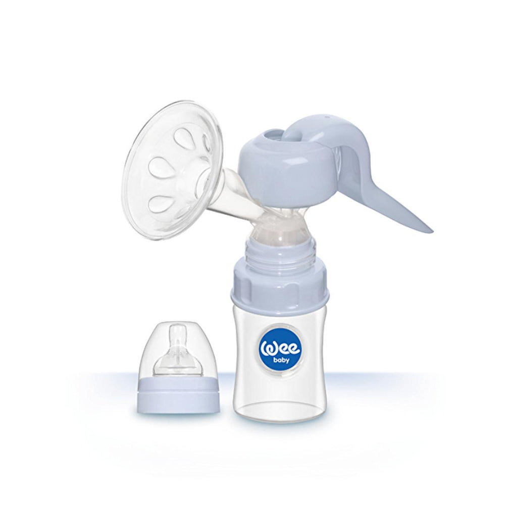 Wee Baby Manual Breast Pump - Single-Handed, Portable & Comfortable Breast Milk Pump for Nursing Mothers - view 2