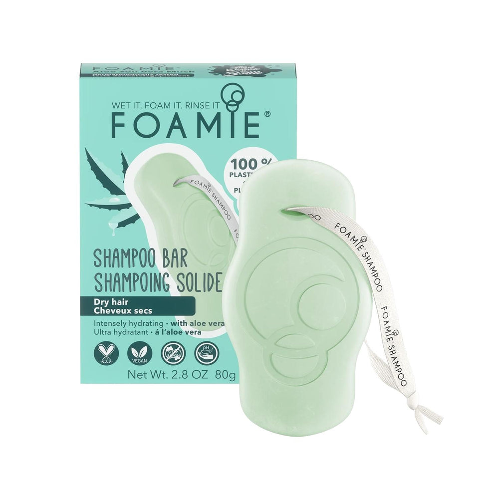 Foamie Aloe You Very Much Shampoo Bar - Eco-Friendly Solid Shampoo with Aloe Vera for All Hair Types Foamie Aloe Vera Shampoo Bar - Eco-Friendly Hair Care Shampoo Bar, Aloe Vera Shampoo, Solid Shampoo, Eco-friendly Hair Care, Travel Hair Care, Compact Shampoo, Sustainable Hair Products, Aloe Vera Benefits, Hair Care for Travel, Eco-Conscious Beauty Products, Gentle Shampoo, Travel-Friendly Toiletries