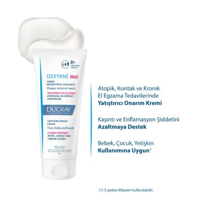 ducray dexyane med creme 100ml repair cream, ducray dexyane med creme tube image Ducray Dexyane Med Creme - Repair Cream | 100ml Ducray Dexyane Med Creme - Repair Cream 100ml ducray, eczemacare, repaircream, skinrepair, sensitive-skin, eczema-treatment, parenting, baby-skin-care, daily-moisturizer, ai-generated