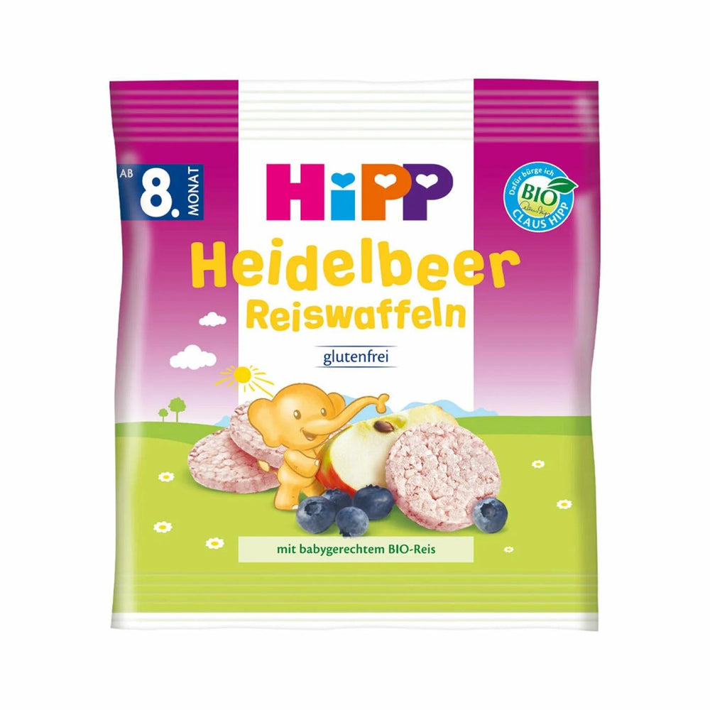 HiPP Organic Blueberry Rice Cakes for Babies 30g