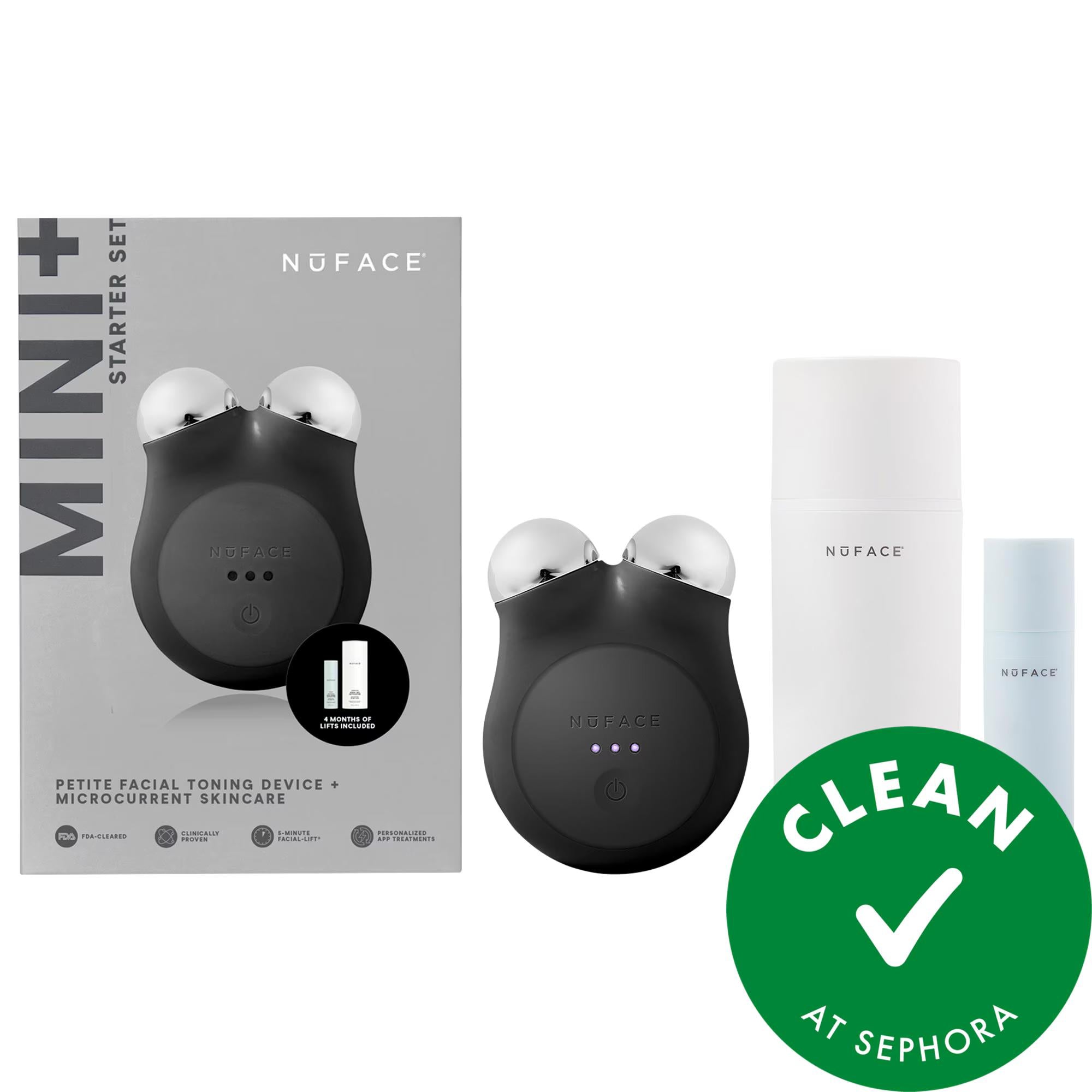 NuFACE Mini+ Petite Facial Toning Device | Microcurrent Facial Sculpting &amp; Wrinkle Reduction NuFACE Mini+ | Facial Toning Device for Sculpting &amp; Anti-Aging facial toning device, microcurrent facial, anti-aging device, face sculpting tool, wrinkle reduction device, NuFACE Mini+, at-home facial toning, facial contouring device, skincare, microcurrent device, facial sculpting, wrinkle reduction, fine lines, anti-aging, FDA-cleared, Smart App, portable design, petite device, Aqua Gel Activator, Silk Crème Activ