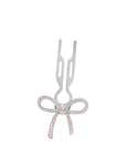 Fiona Franchimon Nº1 Hairpin Ribbon Light Rose Swarovski White Gold Finish