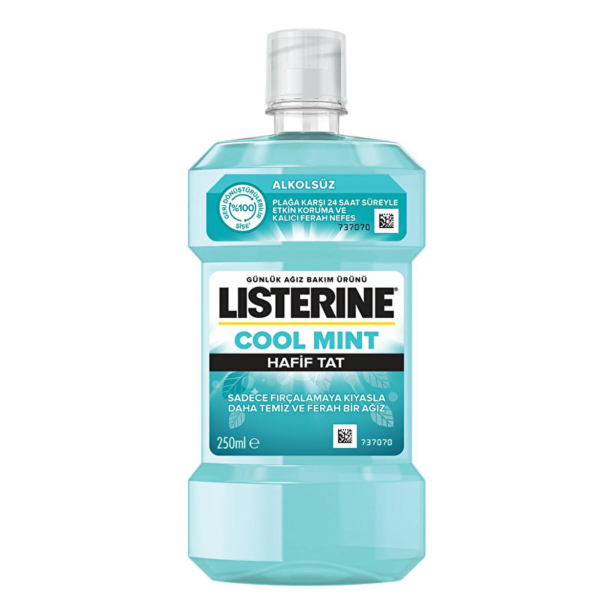 Listerine Alcohol-Free Cool Mint Mouthwash for Daily Oral Care - 8.45 fl oz Listerine Cool Mint Mouthwash - Alcohol-Free Oral Care alcohol-free mouthwash, Listerine Cool Mint, oral care products, daily mouthwash, mild flavor mouthwash, mouthwash, oral hygiene, plaque reduction, deep hygiene, cool mint flavor, LISTERINE, oral care, hygiene products