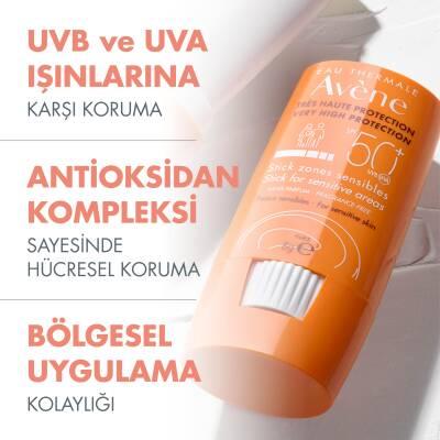 Avene Sensitive Skin SPF50 Sunscreen Stick - Protects Sensitive Areas, Moisturizing, Non-Irritating - view 2
