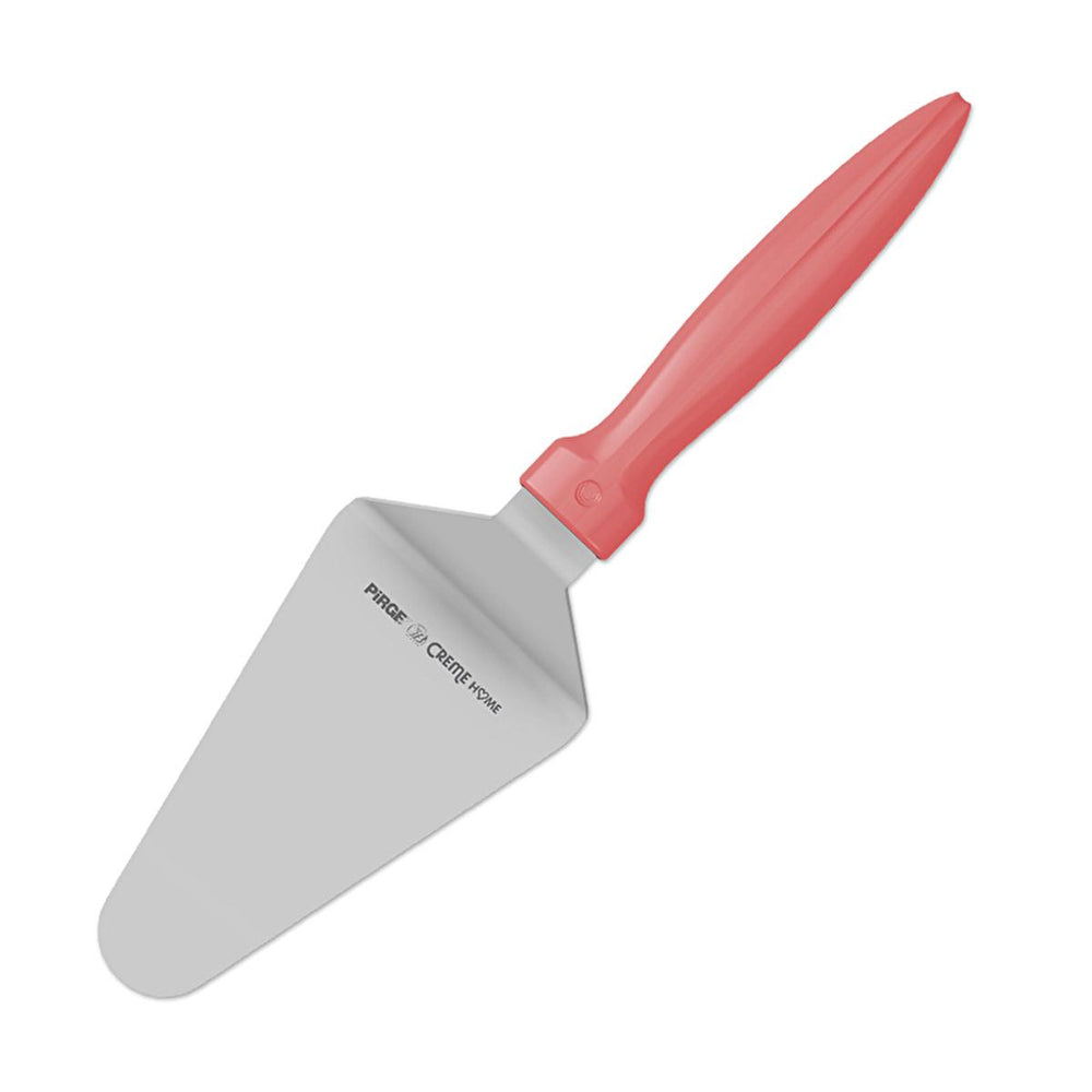 Pirge Creme 16cm Pink Ergonomic Pasta Serving Spatula - High Carbon Stainless Steel Kitchen Utensil - Lotion & Moisturizer