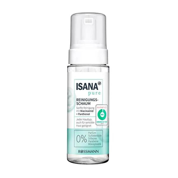 Isana Pure Facial Cleansing Foam Niacinamide 150ml - Gentle Cleanser | Refreshing Formula - image 3