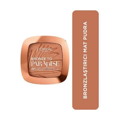L&#39;Oreal Paris Bronze to Paradise Matte Bronzer - 02 Baby One More Tan - Natural Sun Kissed Glow Bronzing Powder &amp; Contour L&#39;Oreal Bronze to Paradise Matte Bronzer | Natural Sun-Kissed Glow matte bronzer, bronzing powder, natural tan makeup, coconut bronzer, Loreal bronzer, matte finish bronzer, bronze to paradise, baby one more tan, contour powder, face bronzer, bronzer, matte finish, coconut scent, buildable coverage, sun-kissed glow, face makeup, beauty, cosmetics, contouring, natural tan, makeup, gifts f