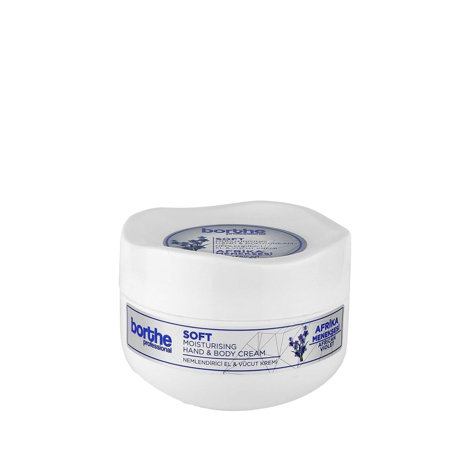 Borthe Professional Afrika Menekşesi Body Cream 300ml - Moisturizing Cream for Dry Skin Borthe 300ml Moisturizing Body Cream - Hydrate Dry Skin body cream, moisturizing cream, Afrika Menekşesi body cream, Borthe Professional skincare, 300 ml body moisturizer, dry skin solution, skincare products, natural ingredients, unique fragrance, luxury skincare, hydration, soft skin