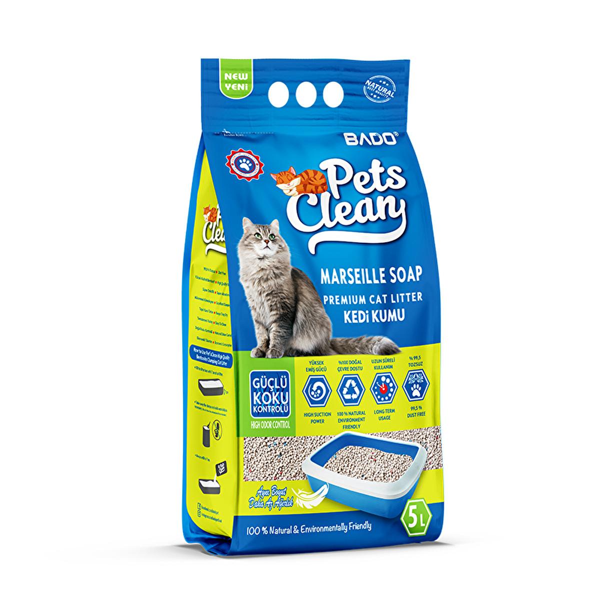 Pets Clean Soap Scented Clumping Bentonite Clay Cat Litter, 5L - Superior Odor Control, Easy Clean Up Pets Clean Soap Scented Cat Litter 5L - Odor Control Cat litter, Clumping cat litter, Scented cat litter, Bentonite cat litter, Odor control cat litter, 5L cat litter, Soap scented cat litter, Pets Clean cat litter, Kedi kumu, Best cat litter for odor, cat sanitation, pet supplies, cat hygiene, clumping litter, bentonite clay, soap scent, odor control, easy clean, low dust, pet care, cat essentials, litter 