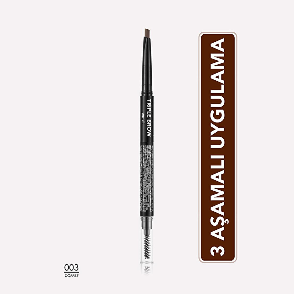 Flormar Triple Brow Fırça ve Pudra Başlıklı Kaş Kalemi - Multi-Functional Eyebrow Cosmetic for Natural Look Flormar Triple Brow - Multi-Functional Eyebrow Cosmetic eyebrow cosmetic, multi-functional eyebrow product, eyebrow pencil, eyebrow powder, eyebrow brush, Flormar Triple Brow, natural eyebrow look, long-lasting eyebrow makeup, beauty essentials, makeup for beginners, grooming products, cosmetic products, beauty tools, makeup accessories