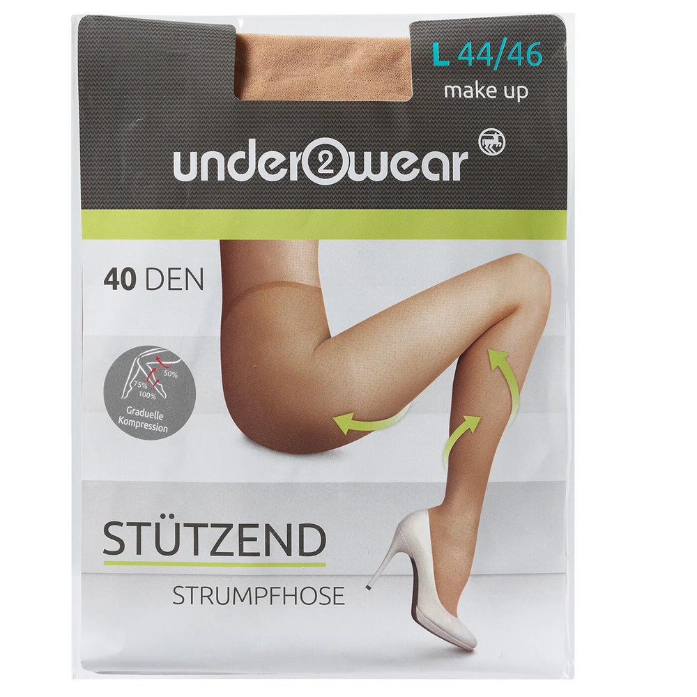 Underwear 40 Denier Support Sheer Tights in Champagne