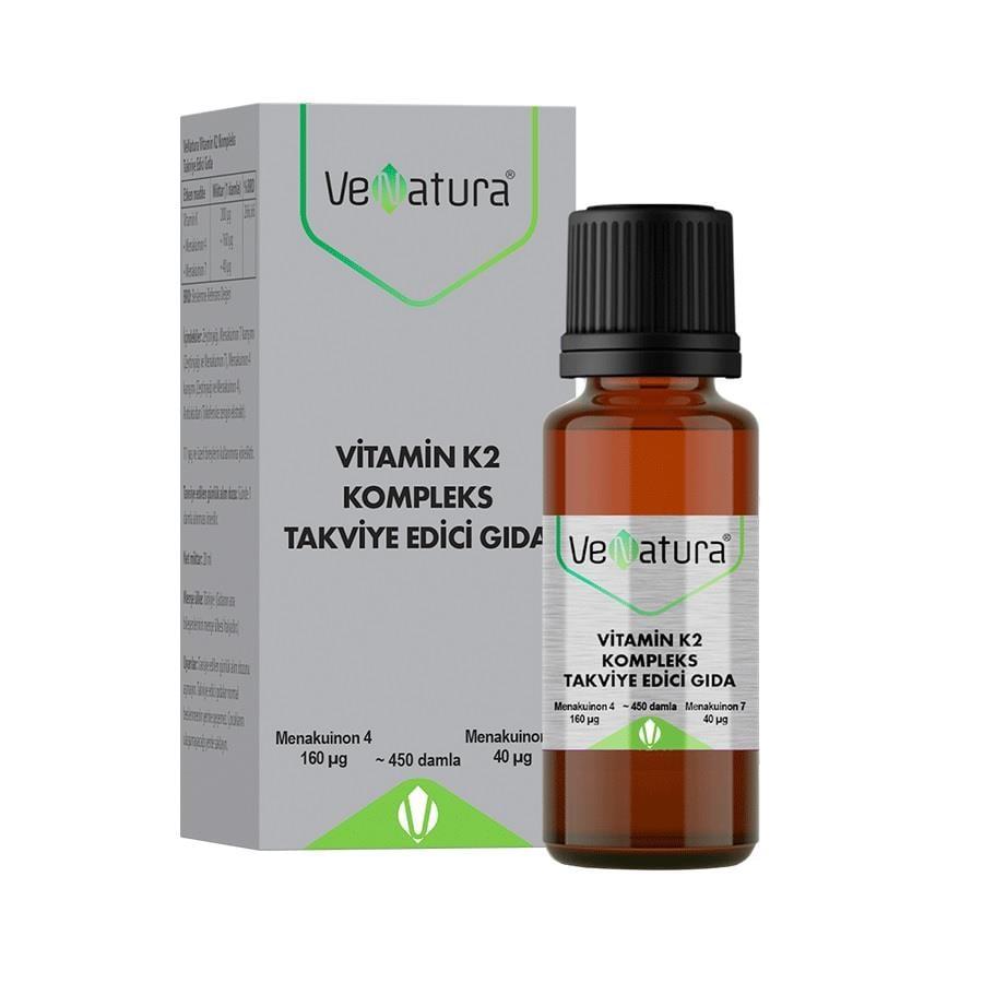 Venatura K2 Complex Vitamin K Supplement Liquid Drops | Beauty Care Bag