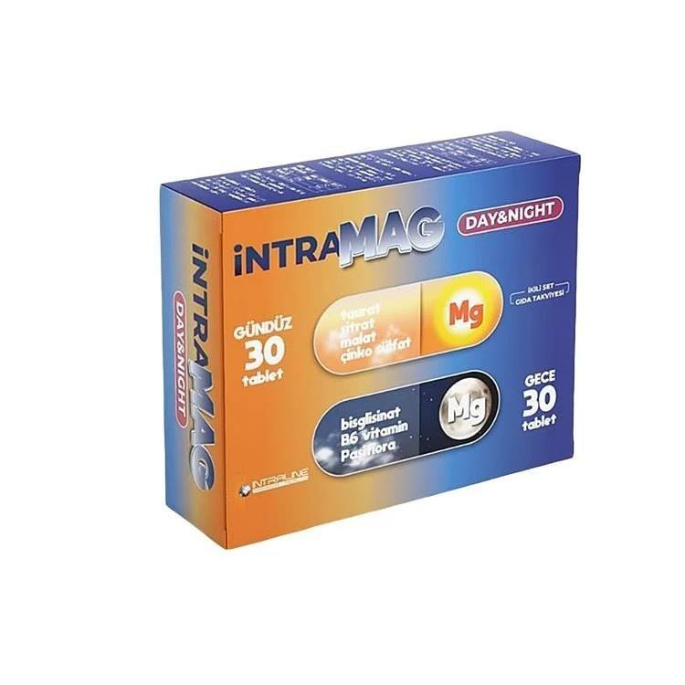 İntramag Day&Night: 24/7 Magnesium Supplement - Boost Daytime Energy & Nighttime Relaxation with Citrate, Malate, Taurate, Bisglycinate, Zinc, B6 & Passionflower! İntramag Day&Night: Magnesium Supplement for Energy & Sleep Magnesium supplement, Magnesium citrate malate taurate, Magnesium bisglycinate, Zinc supplement, Vitamin B6 supplement, Passionflower extract, Sleep support supplement, Day and night magnesium, Magnesium for muscle relaxation, Anxiety relief supplement, magnesium, zinc, vitamin b6, passio