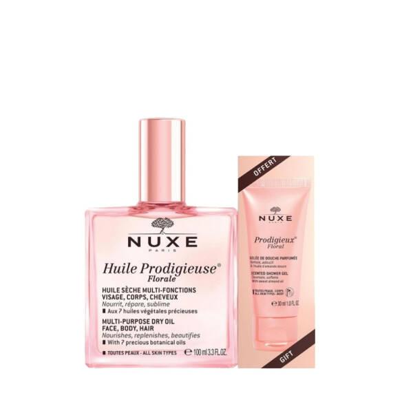 nuxe huile prodigieuse florale 100ml, nuxe prodigieux floral shower gel 30ml set Nuxe Huile Prodigieuse Florale 100ml + Prodigieux Floral Shower Gel 30ml Set Nuxe Huile Prodigieuse Florale Set - Nourishing Oil & Gel nuxe, skincare, floral-oil-set, dry-oil, shower-gel, moisturizing-oil, floral-scent, multi-purpose, self-care, ai-generated