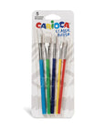 Carioca 5-Piece Nylon Brush Set in Blister Packaging - Art Supplies for Students and Hobbyists - Makeup Brush