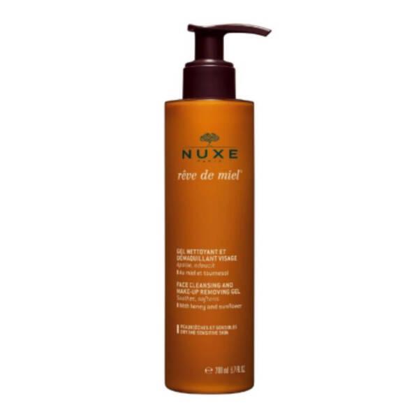 nuxe reve de miel face cleanser gel 200ml bottle, nuxe skincare for all skin types Nuxe Reve de Miel Gel Nettoyant - Gentle Face Cleanser | 200ml Nuxe Reve de Miel Face Cleanser Gel 200ml nuxe, facial-cleanser, gentle-cleanser, family-friendly, natural-skincare, makeup-remover, skin-care, skincare-enthusiasts, ai-generated, hydrating-cleanser