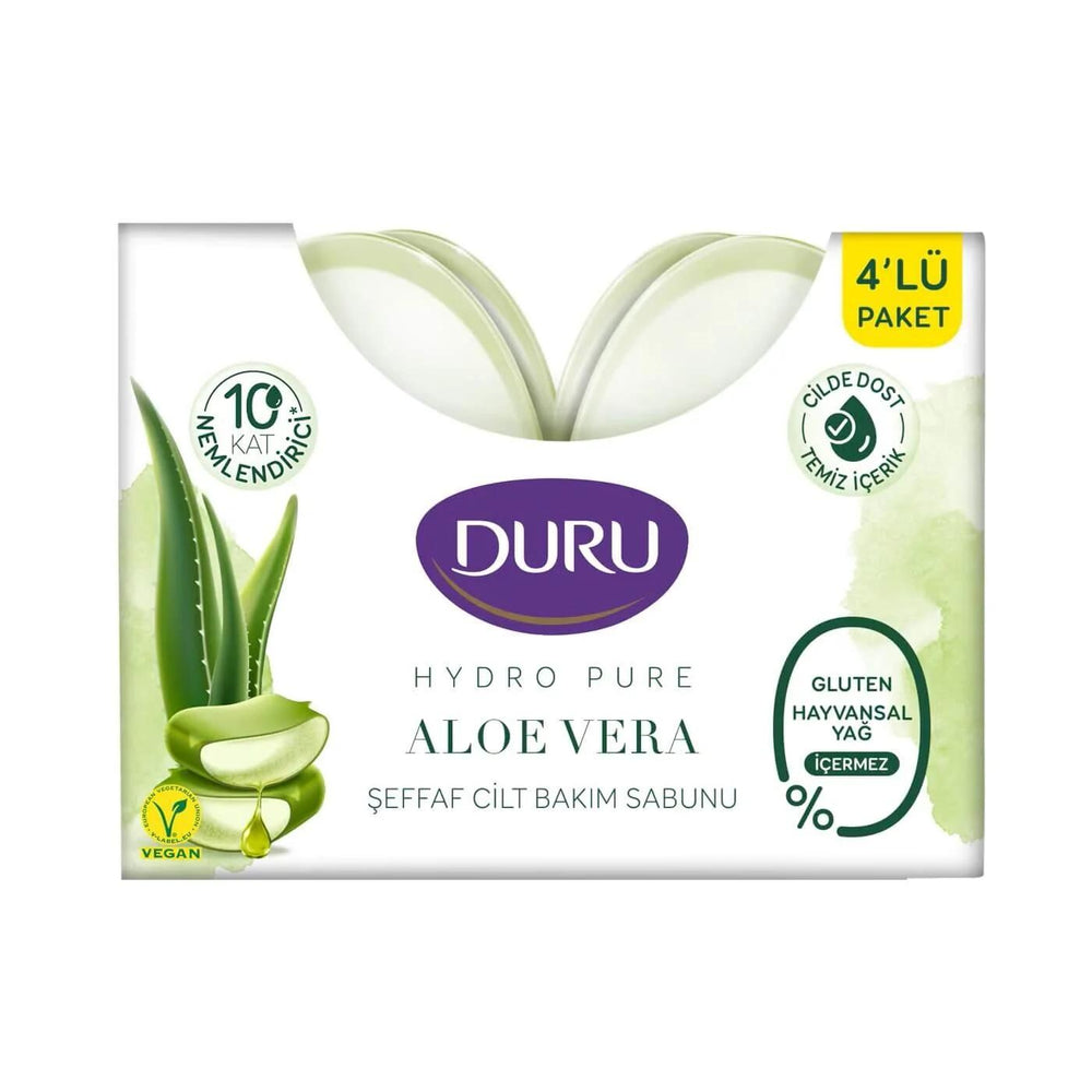 Duru Hydro Pure Aloe Vera Transparent Soap 4-Pack 540g