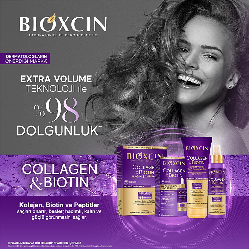 Bioxcin Collagen & Biotin Hair Cream - Strengthens, Nourishes, and Adds Volume to Thin Hair - view 2