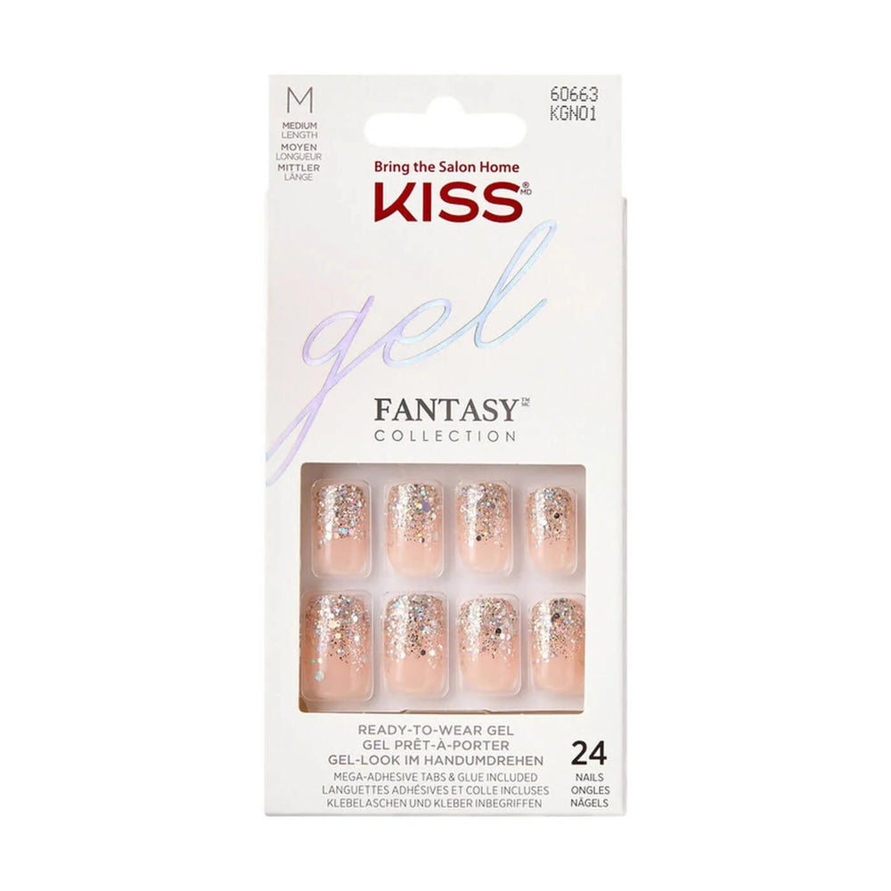Kiss Artificial Nails Extra Glossy Fanciful KGN01C 24 pcs