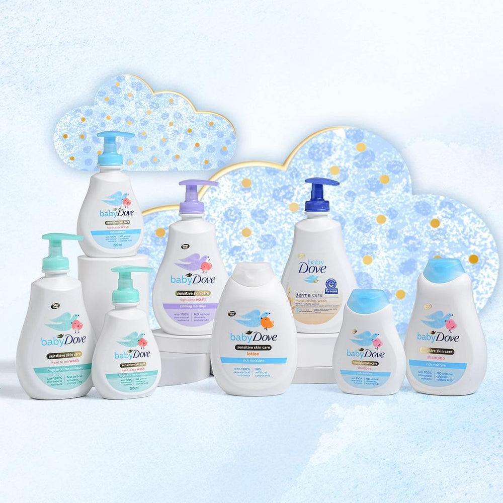 Baby Dove Sensitive Skin Hair and Body Wash 400 ml