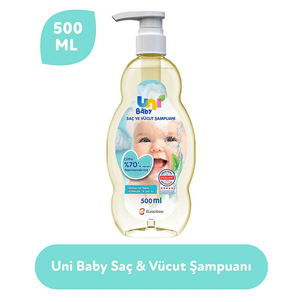 Uni Baby Shampoo 500ml - Natural, Hypoallergenic, Moisturizing Baby Care - view 7