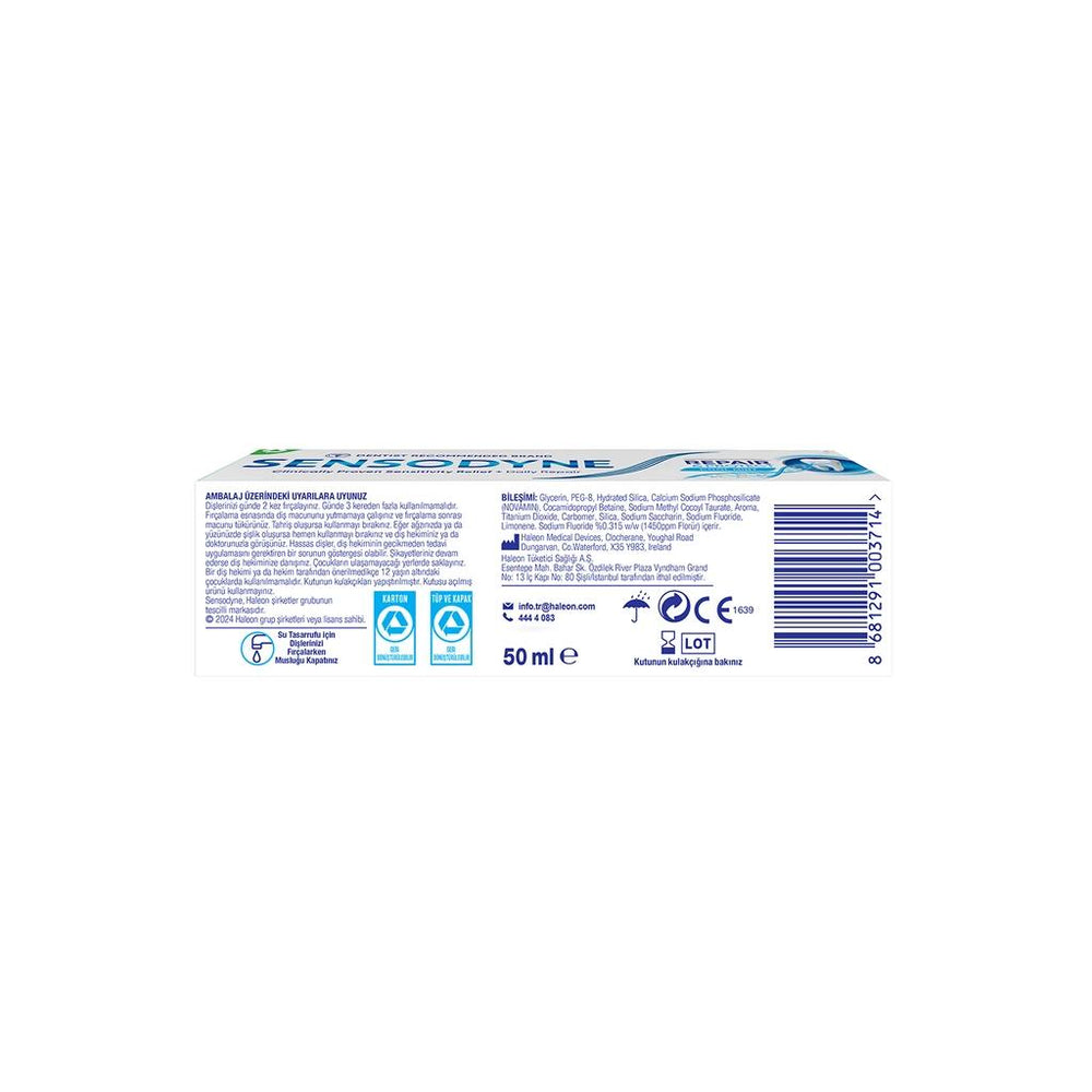 Sensodyne Repair & Protect Toothpaste for Sensitive Teeth 50 ml