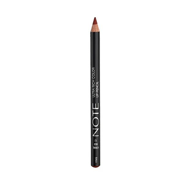 Note Ultra Rich Color Lip Liner - Coral Red Shade for Precise Lip Definition Note Ultra Rich Color Lip Liner - Coral Red Lip Liner, Coral Red Lipstick, Makeup Pencil, Lip Definition, Cosmetic Product, Makeup Essentials, Beauty Products, Lip Care, Note Brand, Ultra Rich Color, Precise Application, Lip Shape Enhancement
