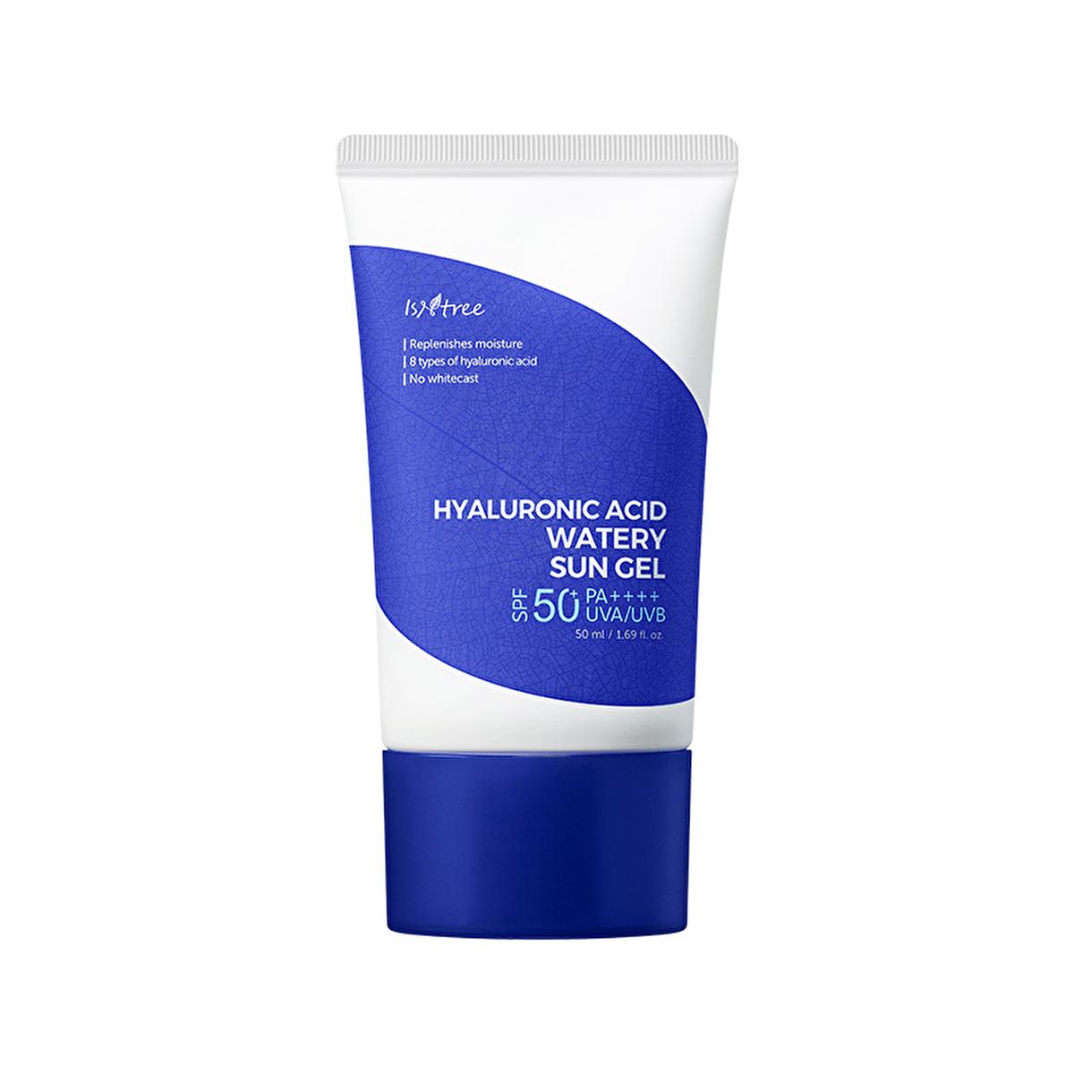 Isntree Hyaluronic Acid Watery Sun Gel SPF 50+ PA++++ - Hydrating, Lightweight Korean Sunscreen for Ultimate UV Protection (1.69 fl oz) Isntree Hyaluronic Acid Sunscreen SPF50+ | Hydrating Protection sunscreen, hyaluronic acid sunscreen, SPF 50 PA++++, water based sunscreen, korean sunscreen, high protection sunscreen, Isntree sunscreen, sun protection, hydrating sunscreen, sunscreen for face, sun protection, UV protection, UVA protection, UVB protection, hydrating skincare, korean skincare routine, sensiti