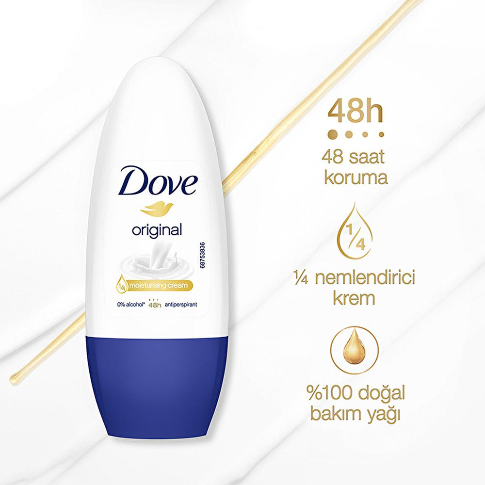 Dove Original: 48-Hour Antiperspirant Roll On Deodorant for Women - Moisturizing, Alcohol-Free, Sensitive Skin Formula with Natural Care Oil Dove Original Roll On: 48H Protection & Moisturizing Deodorant Dove deodorant, roll on deodorant for women, antiperspirant deodorant, deodorant for sensitive skin, long lasting deodorant, moisturizing deodorant, alcohol free deodorant, Dove Original roll on, 48 hour deodorant, women's deodorant, sensitive skin deodorant, skincare deodorant, underarm care, personal care